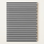 Benutzerdefinierte Initialen Schwarzweiß gestriche Planer (Rückseite)