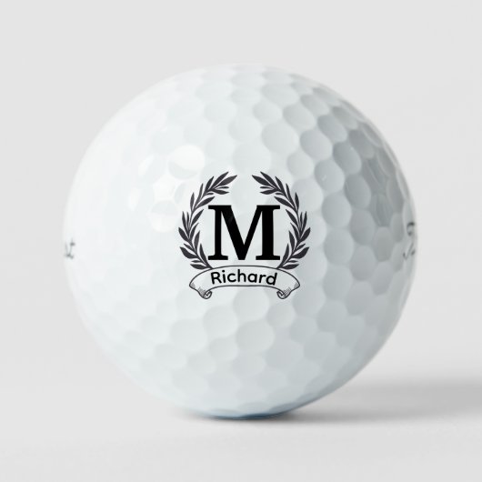 Benutzerdefinierte Initialen und Monogramme, Perso Golfball (Vorderseite)