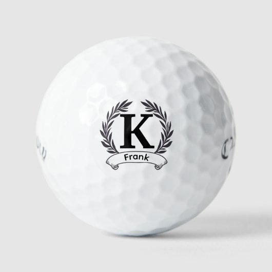 Benutzerdefinierte Initialen und Monogramme, Perso Golfball (Vorderseite)