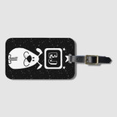 Benutzerdefinierte Initials Dog-Themed Gepäckanhänger (Vorderseite (Horizontal))