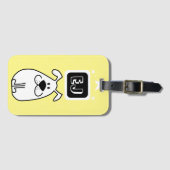 Benutzerdefinierte Initials Dog-Themed Gepäckanhänger (Vorderseite (Horizontal))