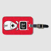 Benutzerdefinierte Initials Dog-Themed Gepäckanhänger (Vorderseite (Horizontal))