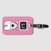 Benutzerdefinierte Initials Dog-Themed Gepäckanhänger (Vorderseite (Horizontal))