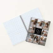 Benutzerdefinierte Initials Elegante Monogramm-Fot Notizblock (Innenseite)