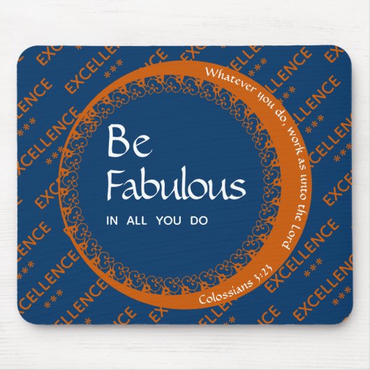 Benutzerdefinierte Inspiration Motivierend FABULOU Mousepad (Vorne)