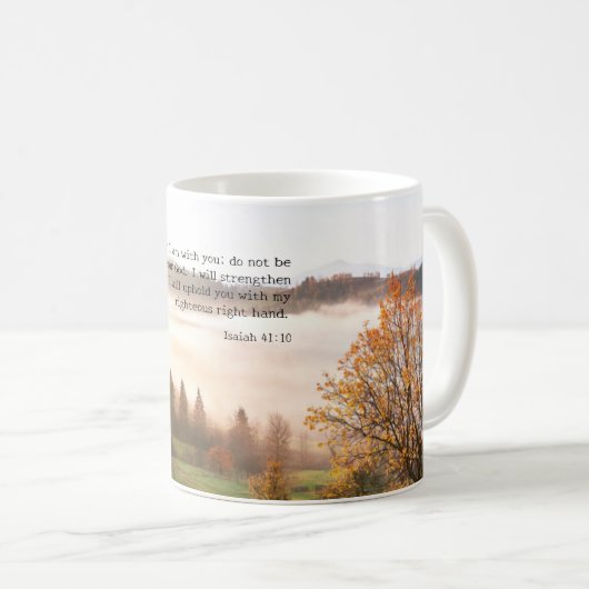 Benutzerdefinierte Inspirationsbibel Vers von Isai Kaffeetasse (VorderseiteRechts)