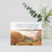 Benutzerdefinierte Inspirationsbibel Vers von Isai Postkarte (Stehend Vorderseite)