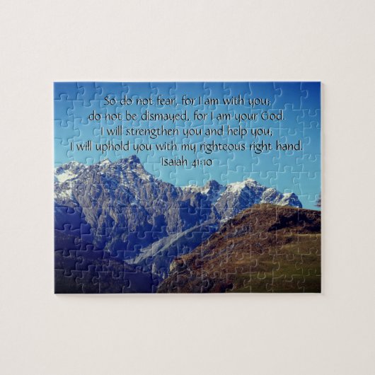 Benutzerdefinierte Inspirationsbibel Vers von Isai Puzzle (Horizontal)