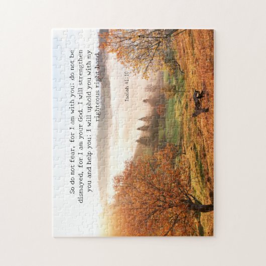 Benutzerdefinierte Inspirationsbibel Vers von Isai Puzzle (Vertikal)