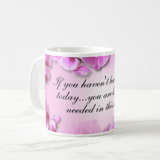 Benutzerdefinierte Inspirierende Rosa Orchidee Kaffeetasse
