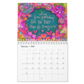 Benutzerdefinierte Inspirivity Small Positive Vibe Kalender (Feb 2027)