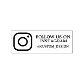 Benutzerdefinierte Instagramm-Adresse Gummistempel (Prägung)