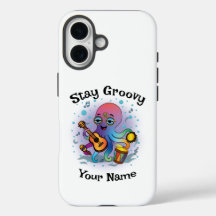 Benutzerdefinierte iPhone-Hülle | Retro-Oktopus | 