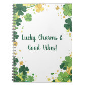 Benutzerdefinierte irische Kleeblatt- und Klebergr Notizblock (Vorderseite)