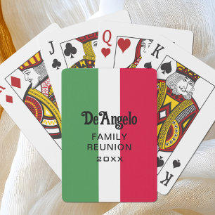 Benutzerdefinierte italienische Familiennamen-Name Spielkarten