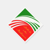 Benutzerdefinierte italienische Flagge Serviette (Ecke)