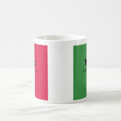 Benutzerdefinierte italienische Name-Wiedersehen Kaffeetasse (Mittel)