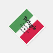 Benutzerdefinierte italienische Name-Wiedersehen Serviette (Ecke)