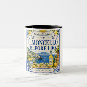 benutzerdefinierte italienische Zitrone Junggesel Zweifarbige Tasse