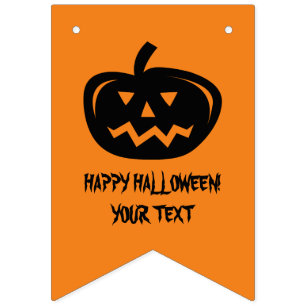 Benutzerdefinierte Jackolantern-Halloween-Party-Wi Wimpelkette