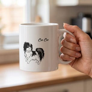 Benutzerdefinierte Japan Chin Hunderasse Kaffeetasse