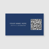 Benutzerdefinierte Job Title Navy Magnet-Karte mit Magnetkarte (Vorderseite)
