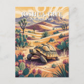 Benutzerdefinierte Joshua-Baum-Schildkröte Retro-W Postkarte (Vorderseite)
