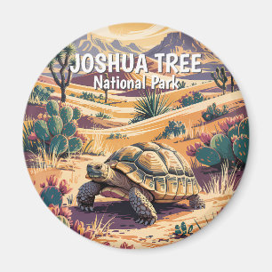 Benutzerdefinierte Joshua Tree-Schildkröte Retro-W Magnet