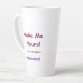 Benutzerdefinierte Jumbo Latte-Tasse für die Perso Milchtasse (Linke Ecke)