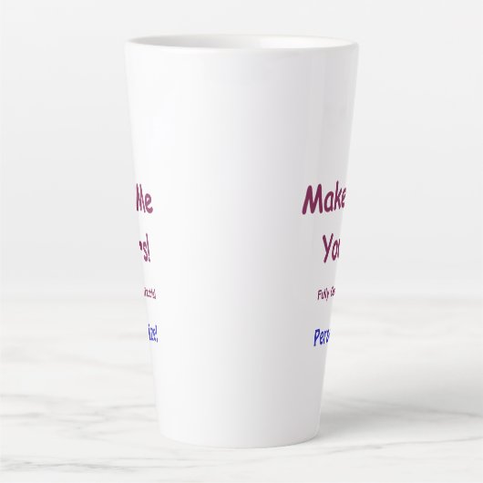 Benutzerdefinierte Jumbo Latte-Tasse für die Perso Milchtasse (Vorderseite)