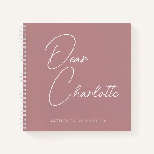 Benutzerdefinierte Junge Mutter Geschenk Minimalis Notizblock (Vorderseite)