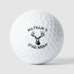Benutzerdefinierte Junggesellenabschied-Geweihe Golfball