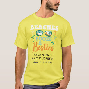 Benutzerdefinierte Junggesellinnenabschied Strände T-Shirt