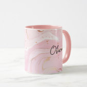 Benutzerdefinierte Kaffee-Tasse mit Textbenutzerde Tasse (VorderseiteRechts)