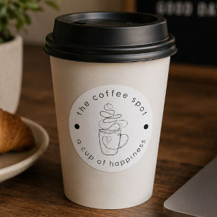 Benutzerdefinierte Kaffeerösterei Fügen Sie Ihr Lo Runder Aufkleber