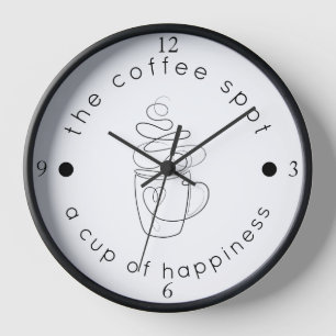 Benutzerdefinierte Kaffeerösterei Fügen Sie Ihr Lo Uhr
