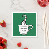 Benutzerdefinierte Kaffeeserietücher Serviette (Beispiel)