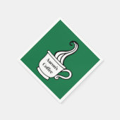 Benutzerdefinierte Kaffeeserietücher Serviette (Ecke)