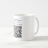 Benutzerdefinierte Kaffeeumschläge mit QR-Code für Kaffeetasse (VorderseiteRechts)