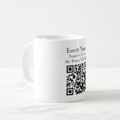 Benutzerdefinierte Kaffeeumschläge mit QR-Code für Kaffeetasse (Vorderseite Links)