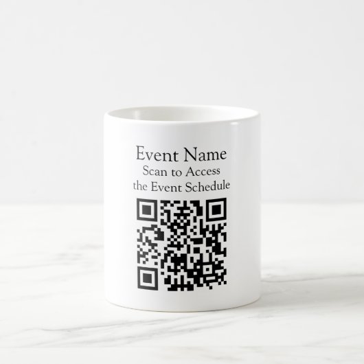 Benutzerdefinierte Kaffeeumschläge mit QR-Code für Kaffeetasse (Mittel)