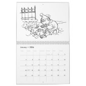 Benutzerdefinierte Kalenderfarbseiten für Kinder Kalender (Jan 2026)