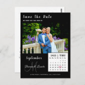 Benutzerdefinierte Kalenderkarte Save the Date für Postkarte (Vorne/Hinten)