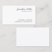 Benutzerdefinierte Kalligrafie-Skripte Moderne Min Visitenkarte (Vorne/Hinten)