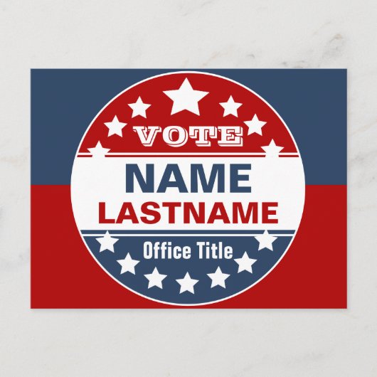 Benutzerdefinierte Kampagnenvorlage Postkarte (Vorderseite)