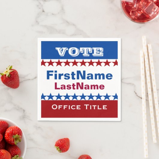 Benutzerdefinierte Kampagnenvorlage Serviette (Beispiel)