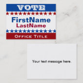 Benutzerdefinierte Kampagnenvorlage Visitenkarte (Vorne/Hinten)