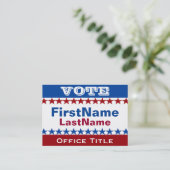 Benutzerdefinierte Kampagnenvorlage Visitenkarte (Stehend Vorderseite)