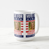 Benutzerdefinierte Kampagnenwahl Kaffeetasse (VorderseiteRechts)