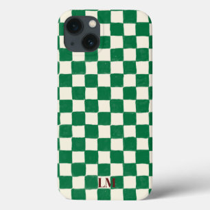 Benutzerdefinierte karierte grüne Handyhülle Case-Mate iPhone Hülle